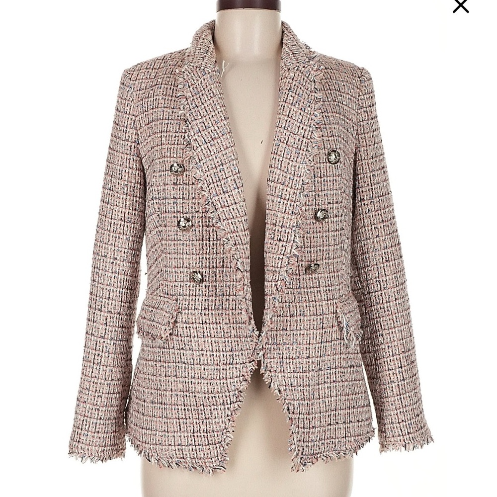 White House Black Market Multicolor Tweed Blazer